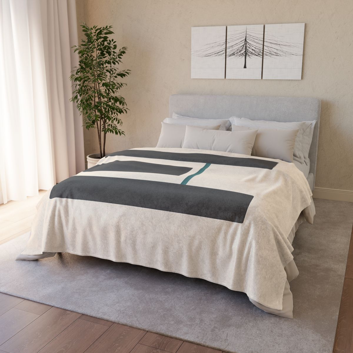 Staggered Bars With Quiet Opening warm winter blankets