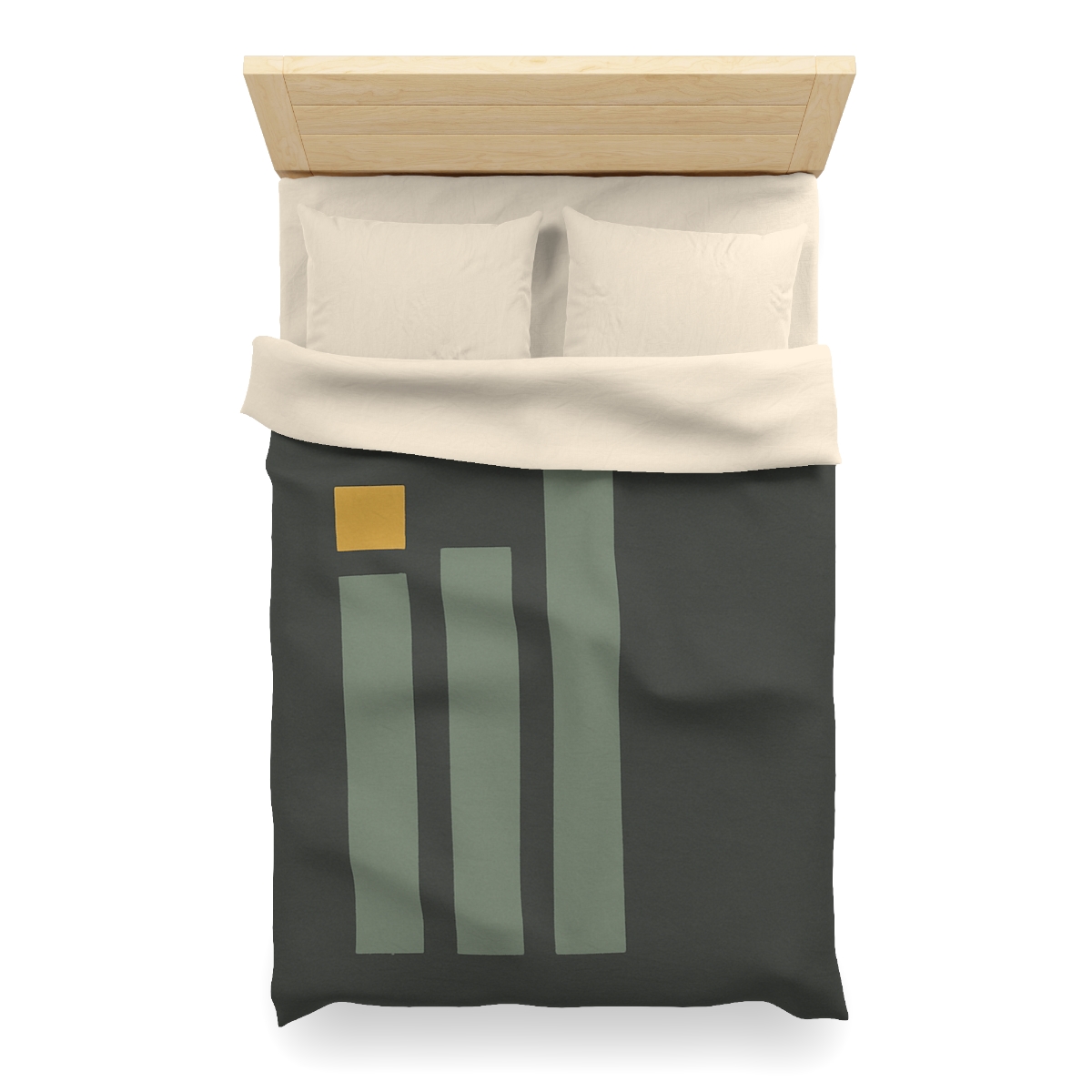 Offset Trio Of Vertical Bars soft comforter duvets