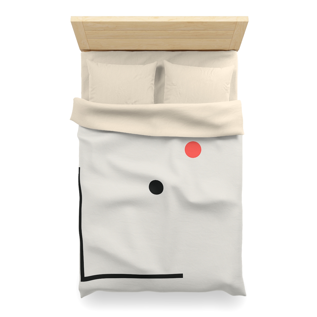 Nested Corner Frames With Two Dots trendy bedroom duvets