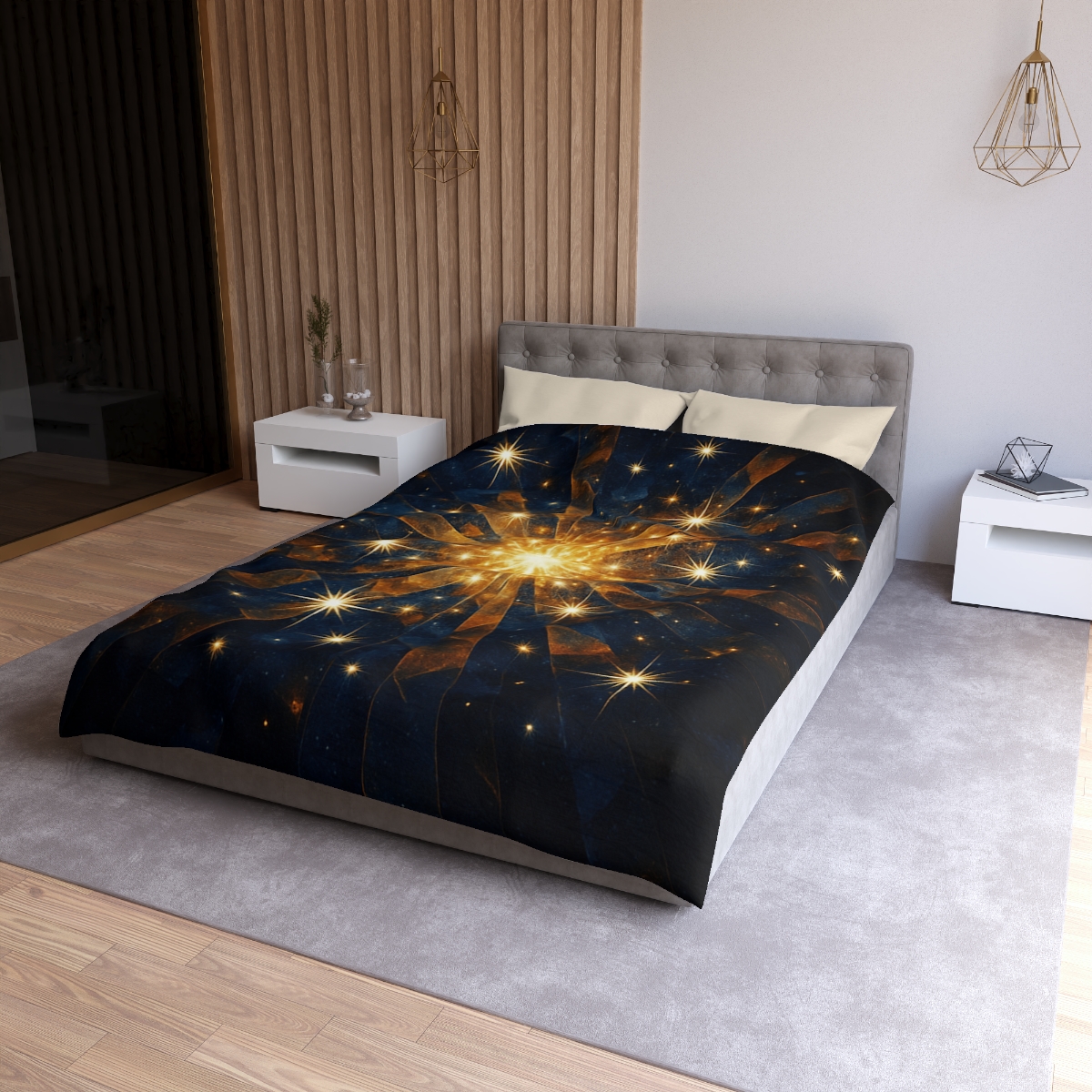 Starburst Mosaic Field unique patterned duvets