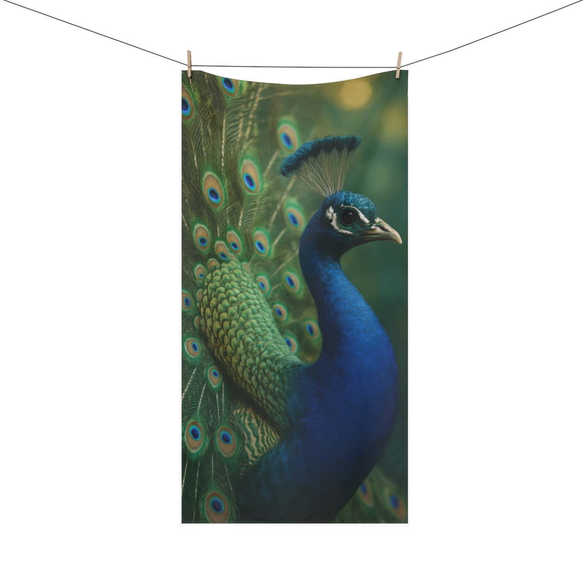Feather Jewel Peacock unique gift towels