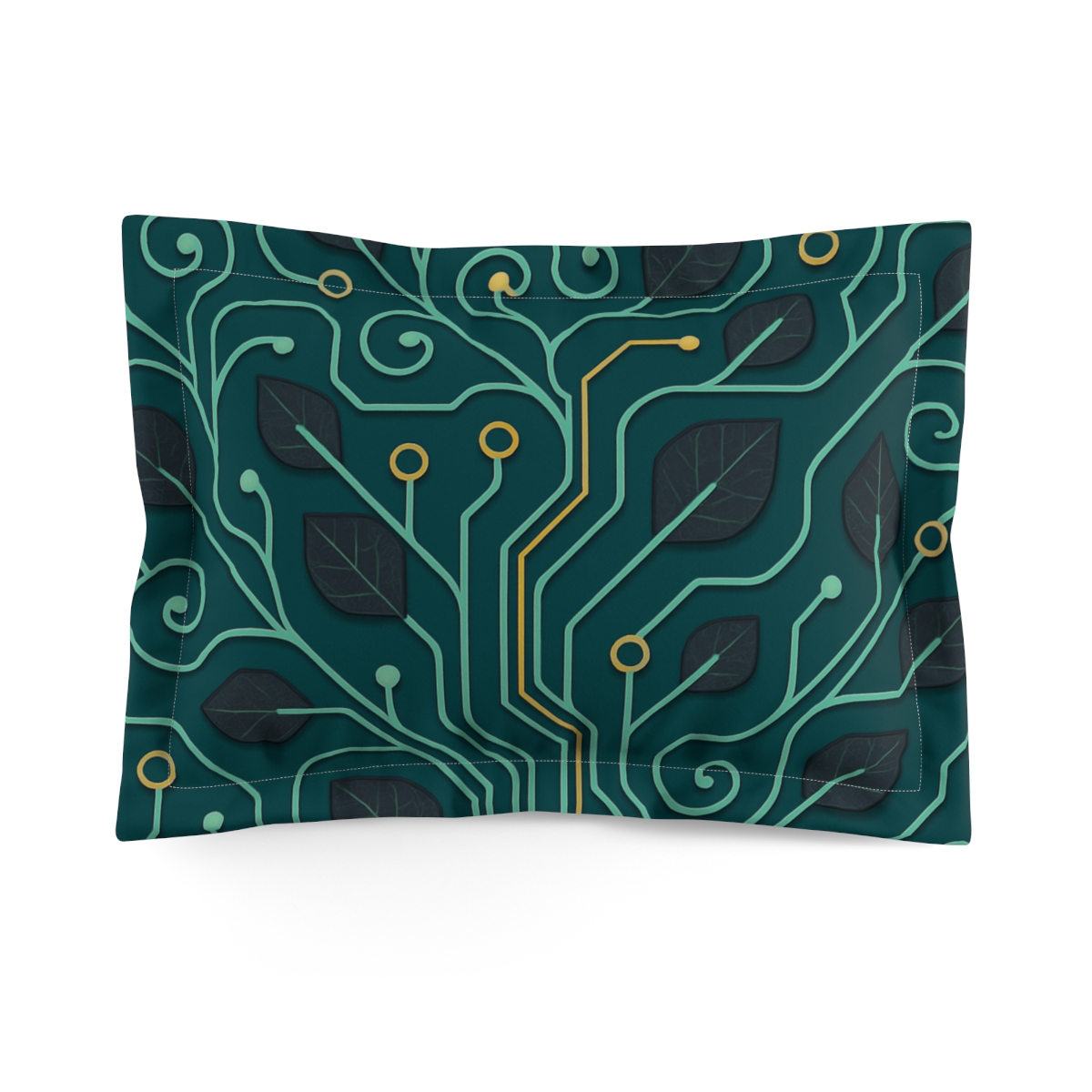 Vine Circuit Lattice stylish throw pillows