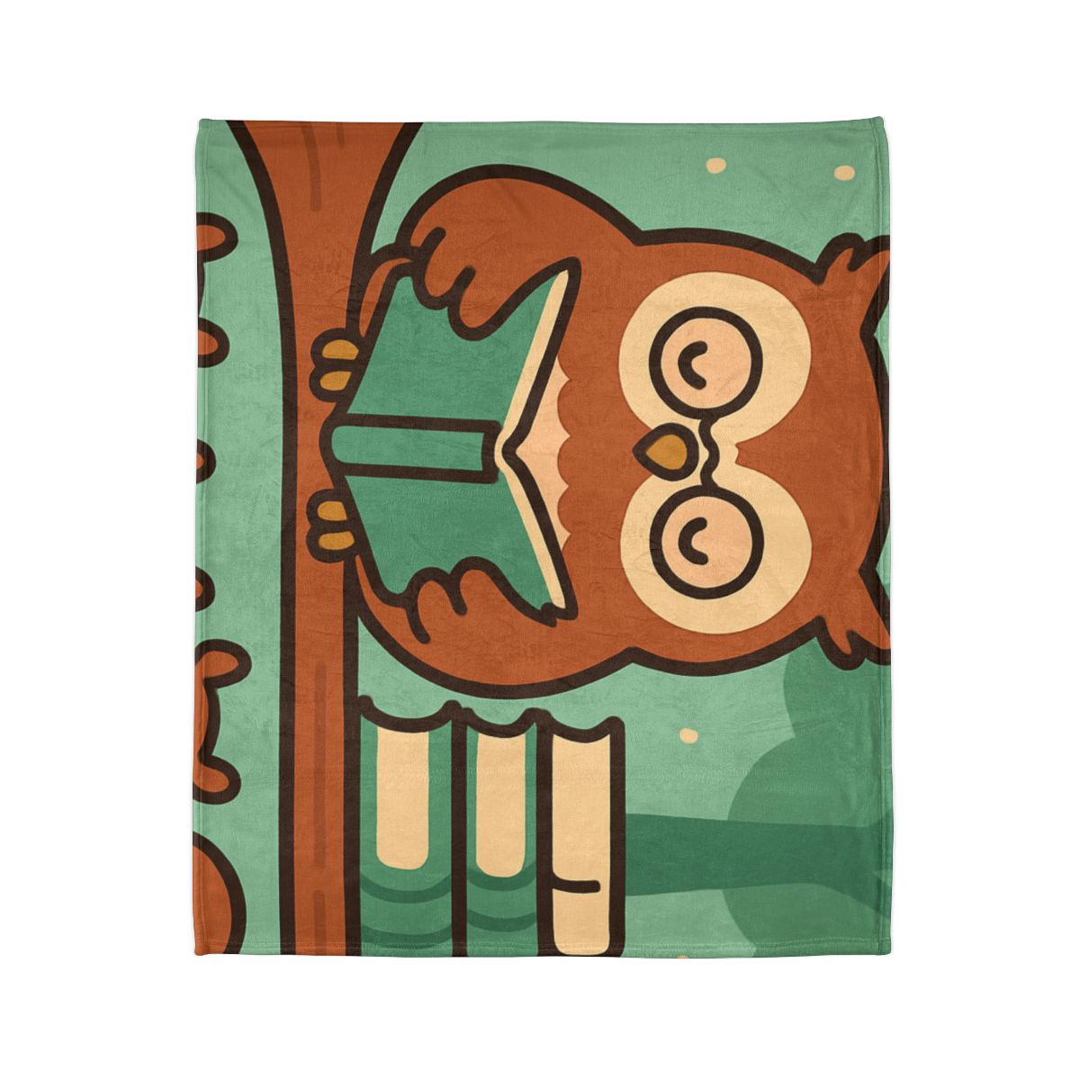 Forest Library Owl unique gift blankets