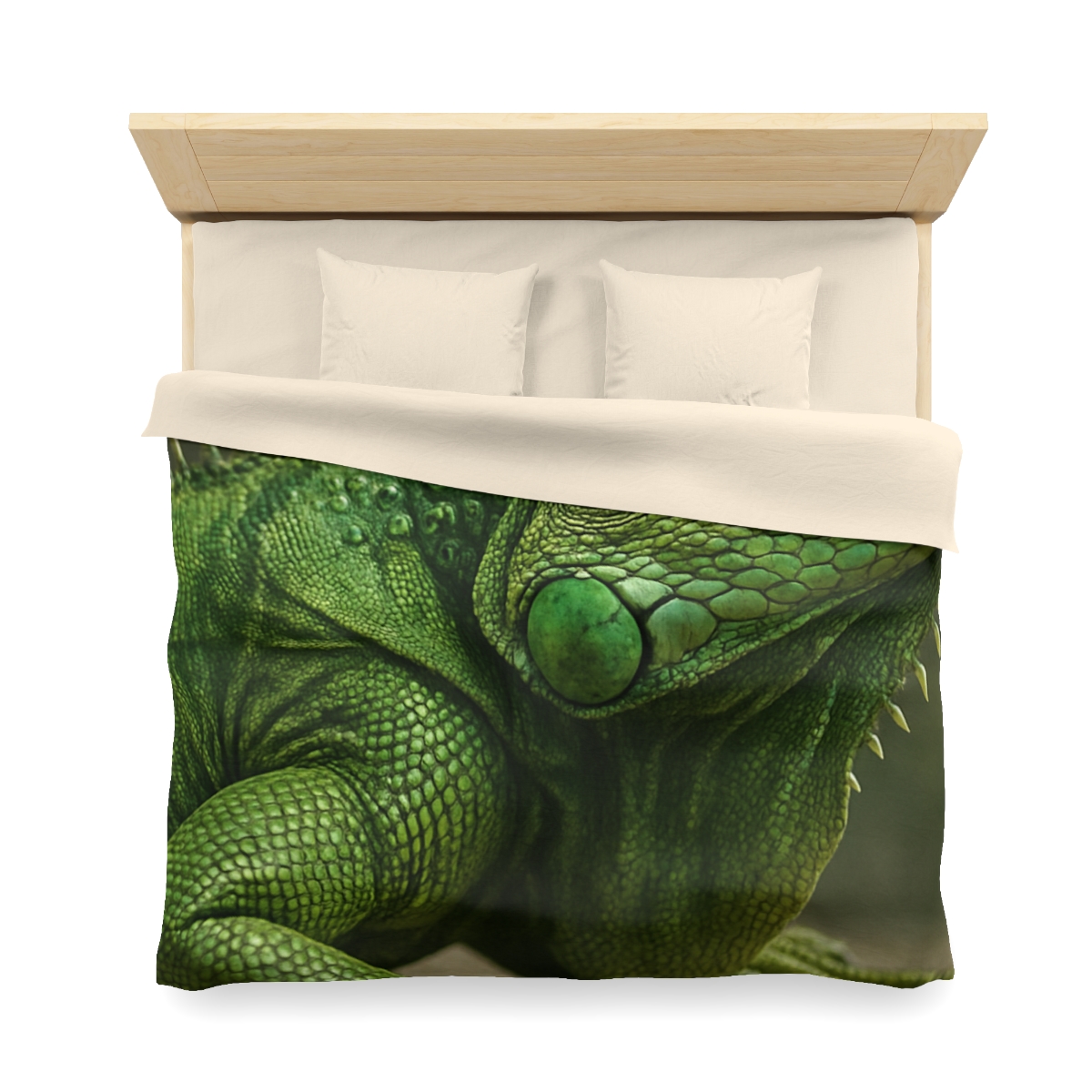 Stone Quiet Green Iguana personalized bedding duvets