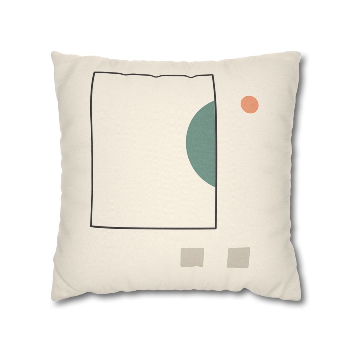 Offset Frame And Crescent Pause designer print pillow cases