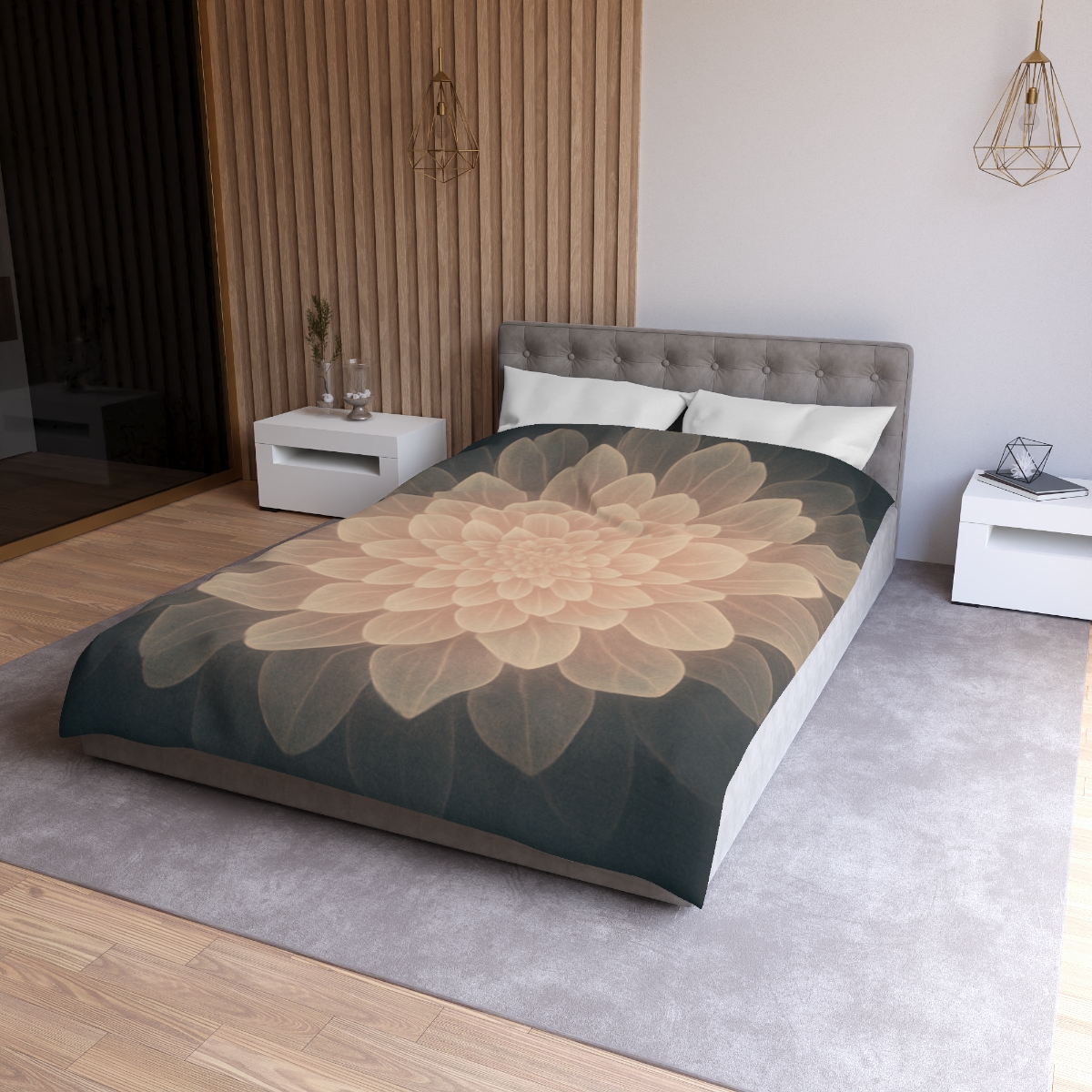 Petal Halo Fractals warm winter duvets