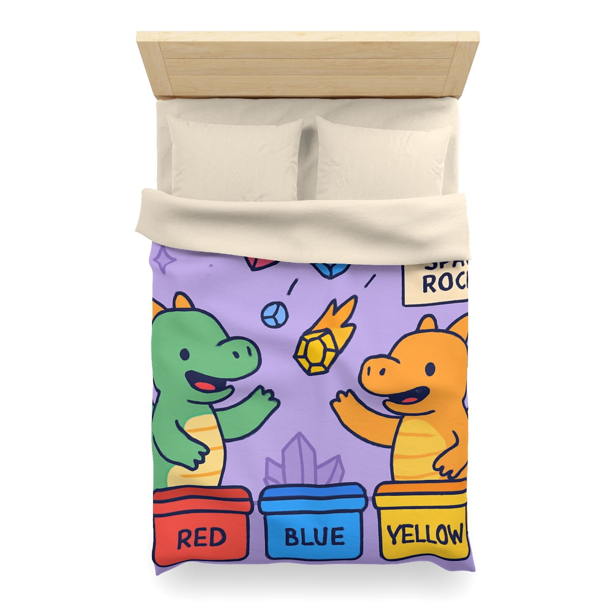 Crystal Cave Dragons Sorting Gem Meteors soft comforter duvets