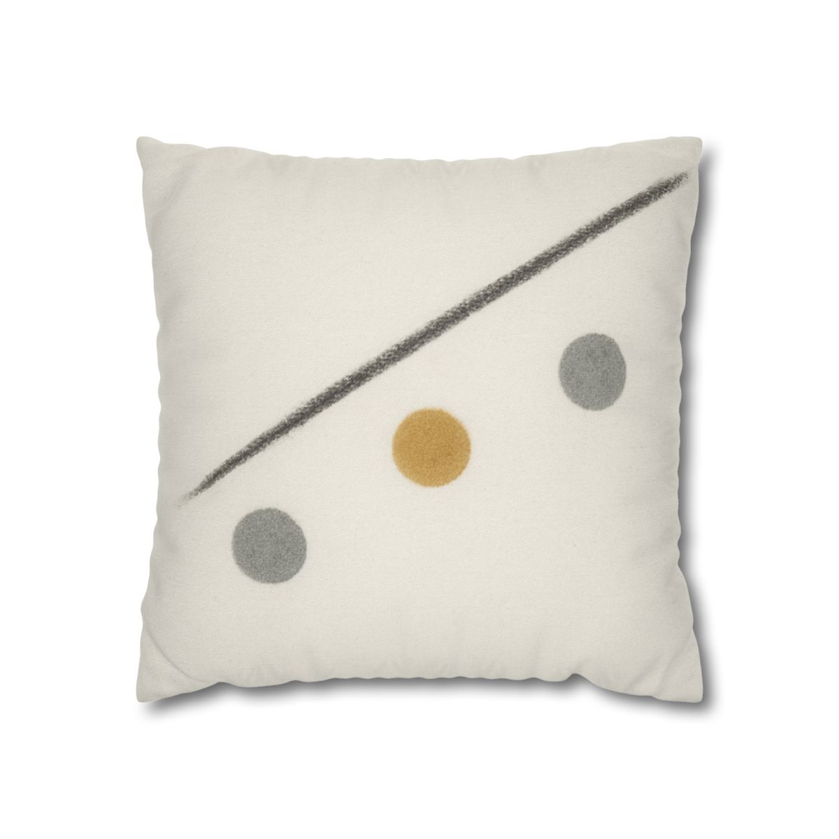 Diagonal Line And Triple Circles designer print pillow cases