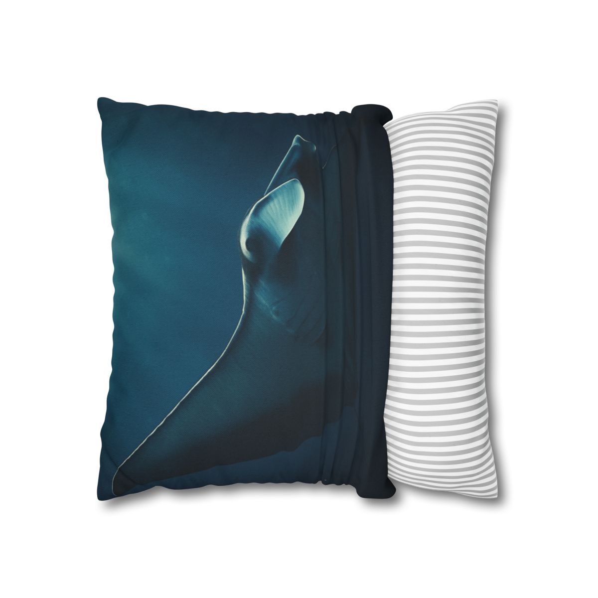 Starlit Glide Manta Ray stylish decorative pillowcases