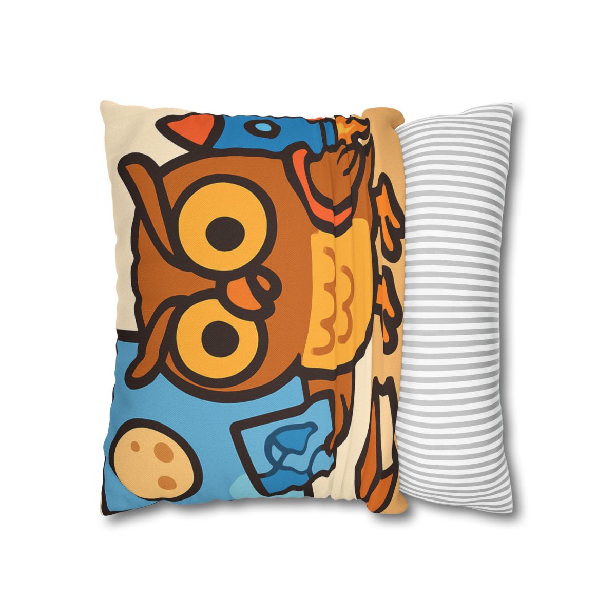 Rocket School Owl personalized pillow covers