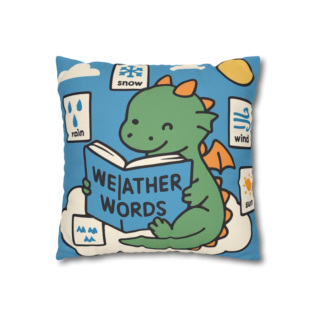 Cloud Library Dragon designer print pillow cases