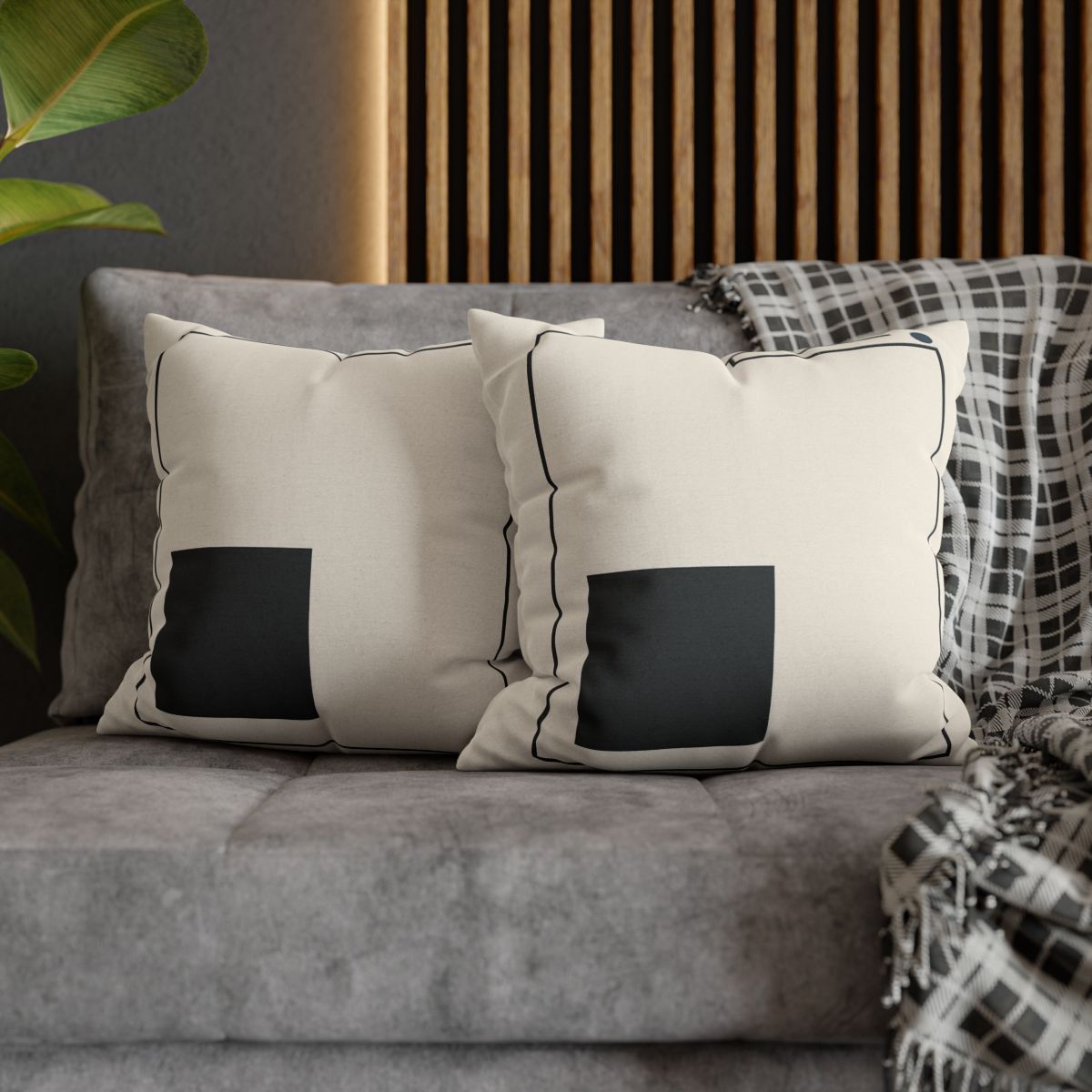 Balanced Triad With Open Frame soft cotton pillow cases