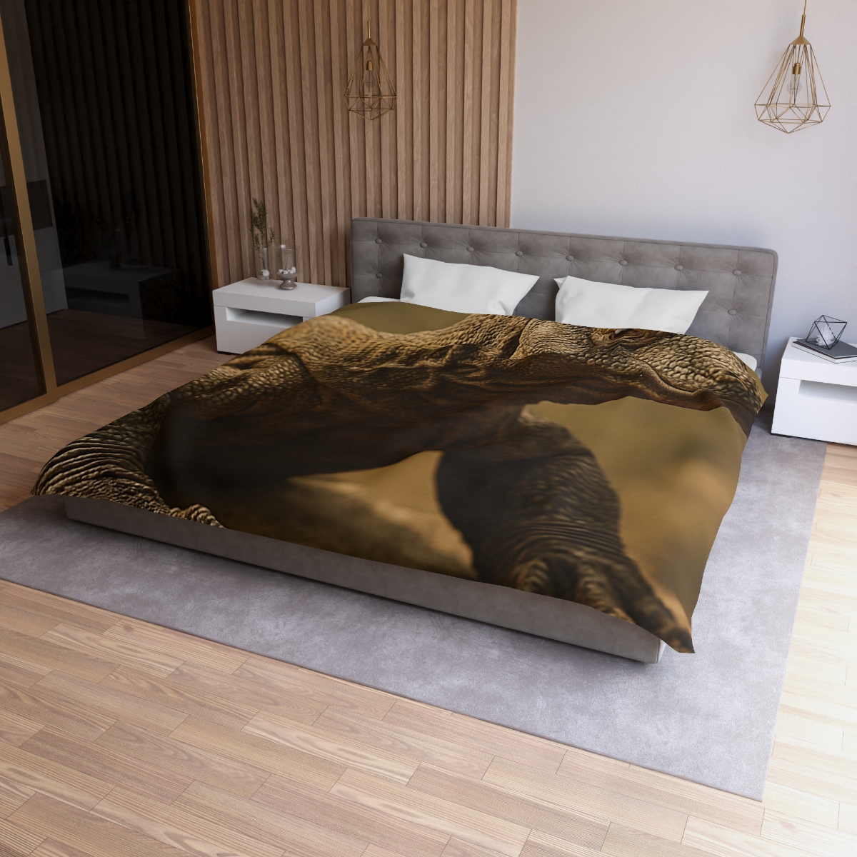 Ancient Sentinel Komodo Dragon stylish duvet covers
