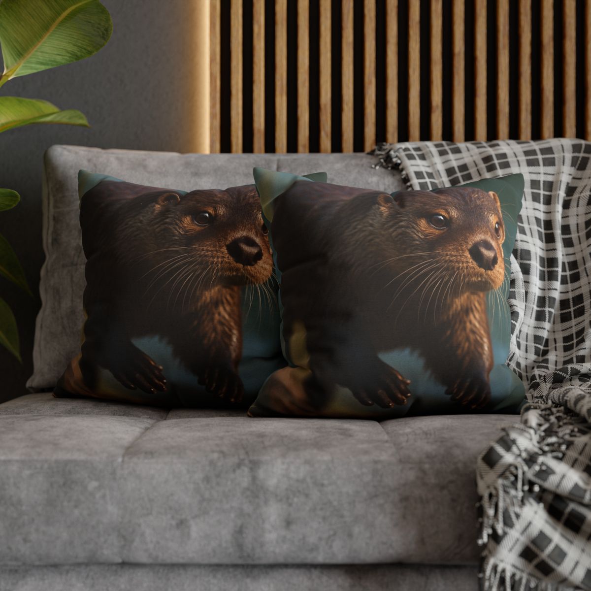 River Sprinter River Otter personalized pillow covers