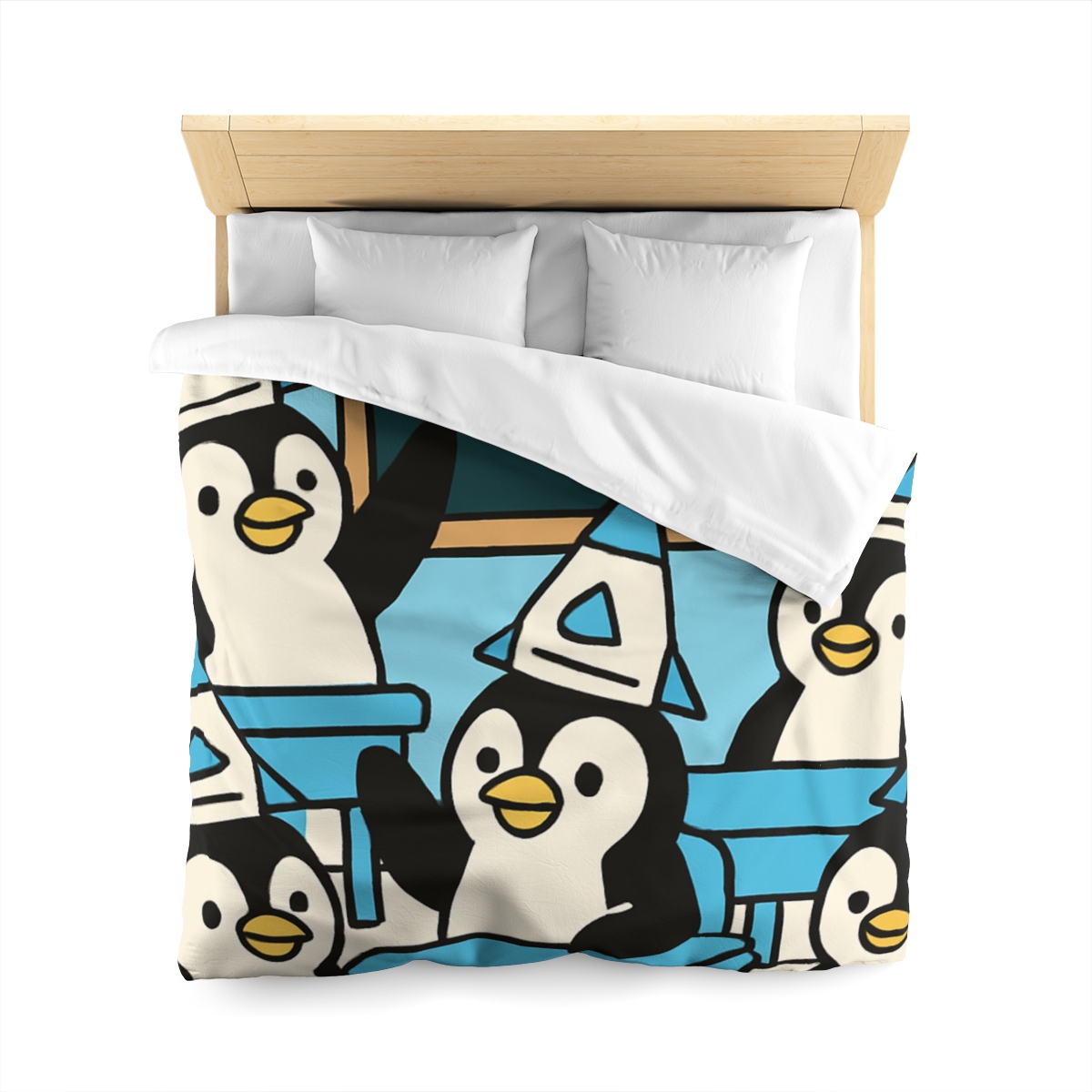 Rocket Penguin Class stylish duvet covers