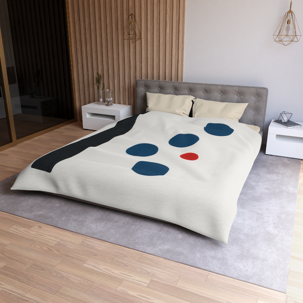 Staggered Dots With Leaning Slab stylish duvet covers