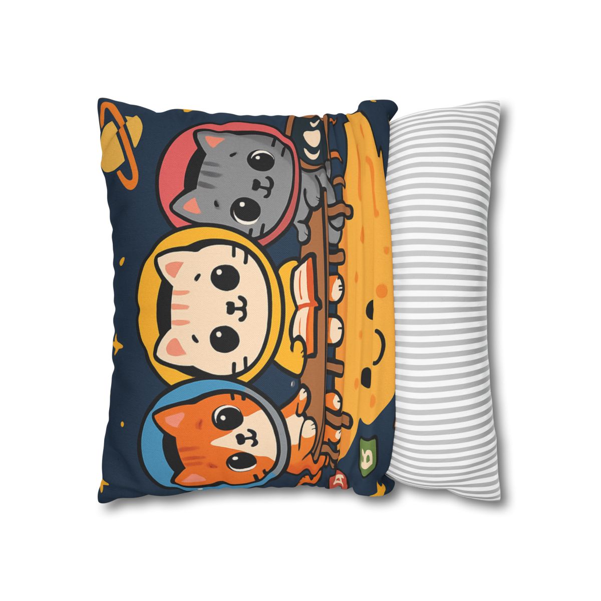 Comet Classroom With Curious Kittens custom pillow cases