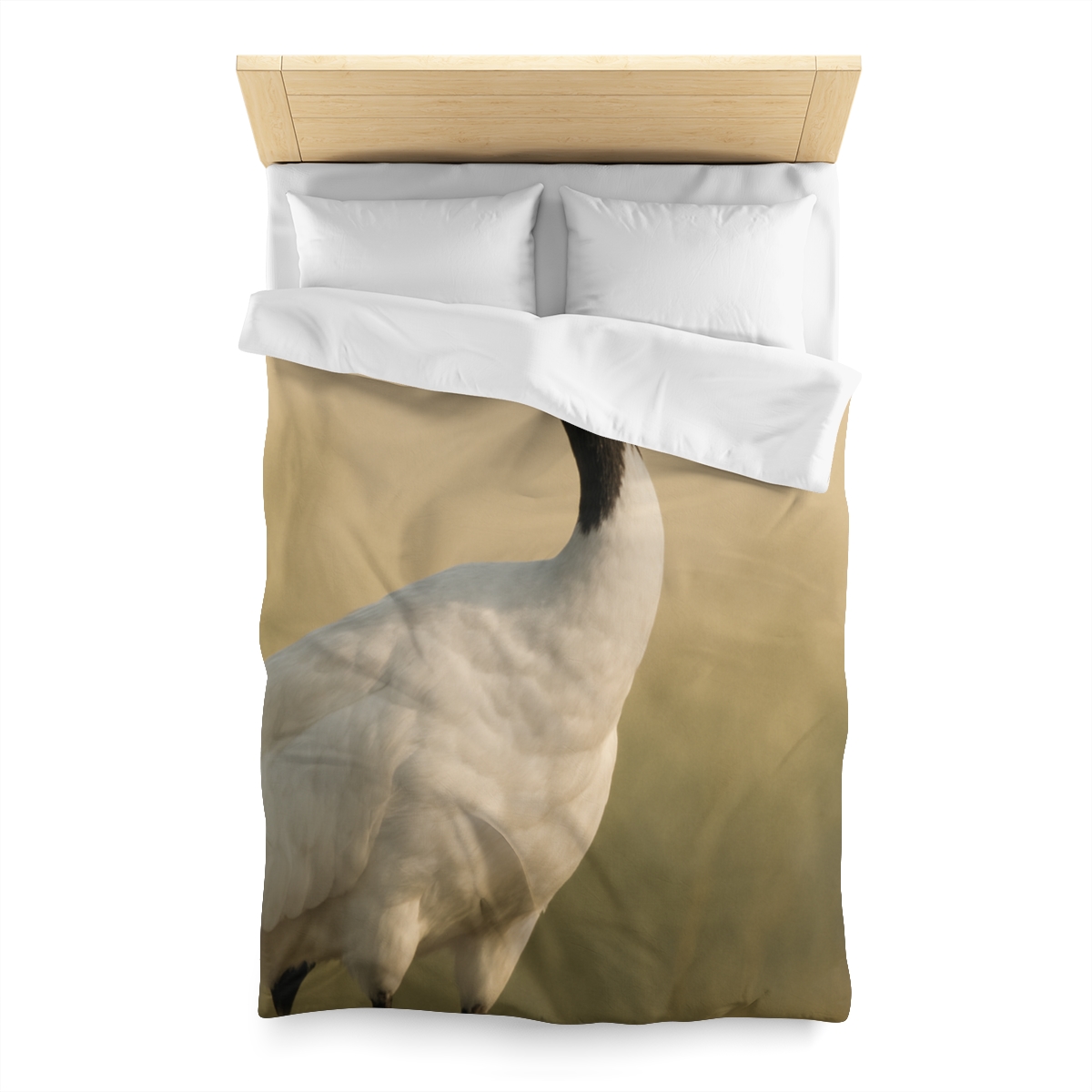 Quiet Halo Red Crowned Crane warm winter duvets