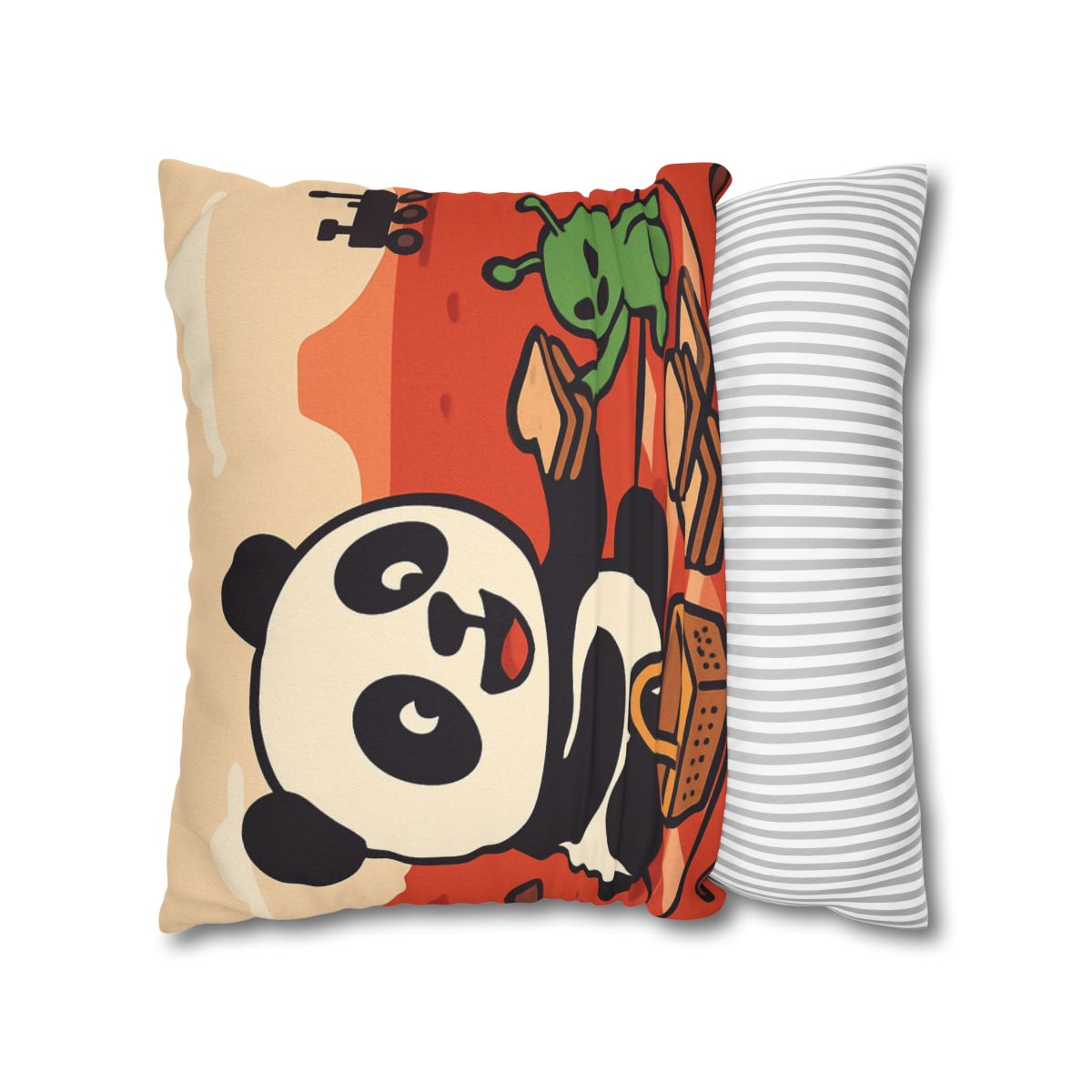 Martian Panda Picnic custom pillow cases