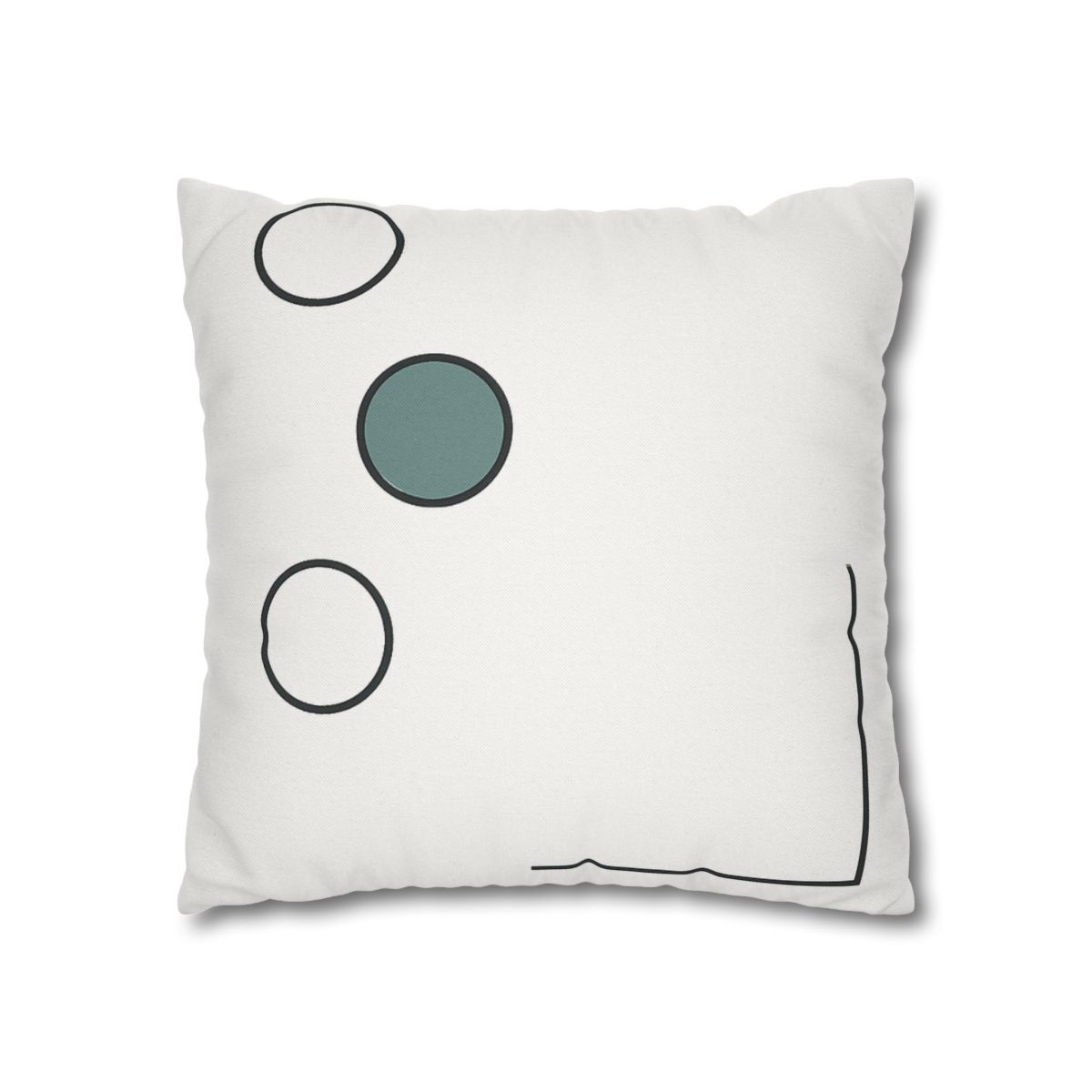 Triad Circles With Corner Frame Pause unique gift pillow cases