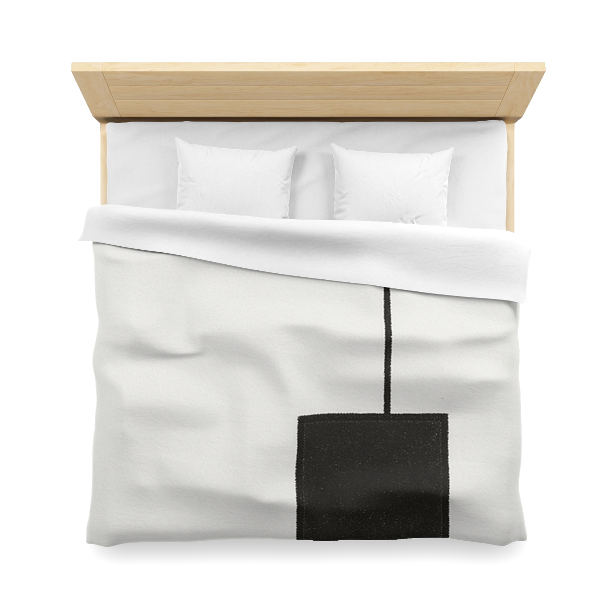 Offset Frame And Inner Square Pause personalized bedding duvets
