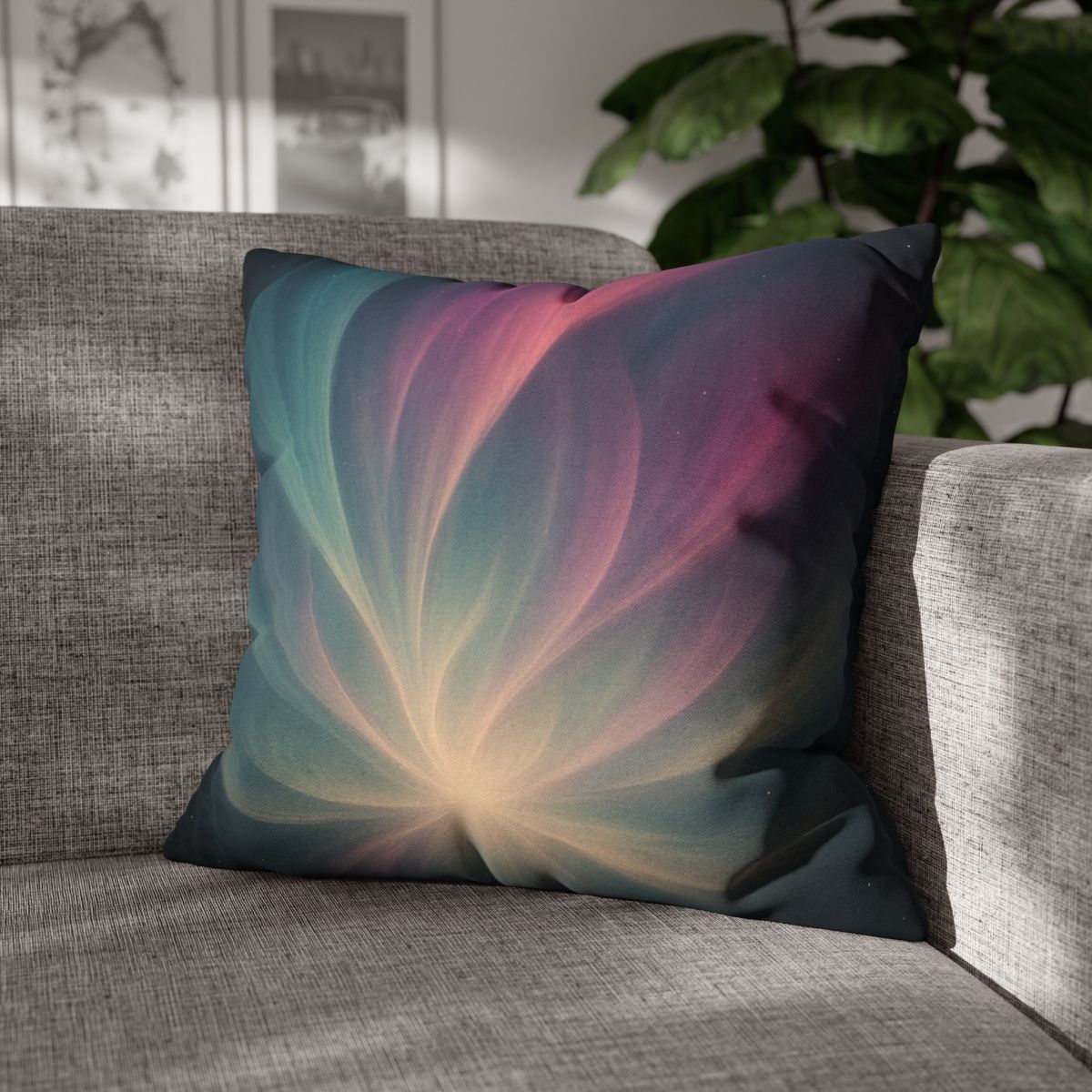 Aurora Nexus Bloom custom pillow cases