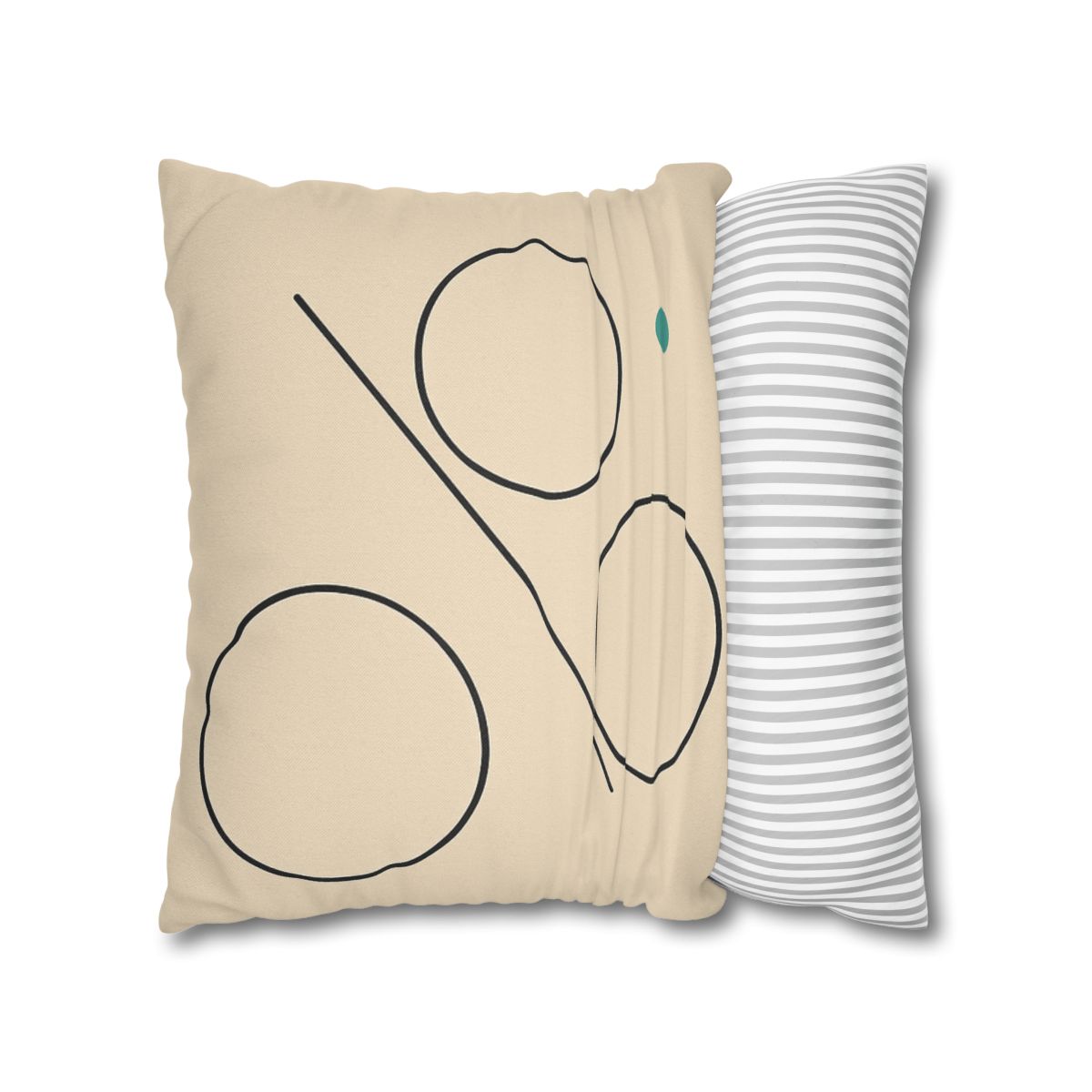 Triad Discs With Shared Tangent Line personalized pillow covers