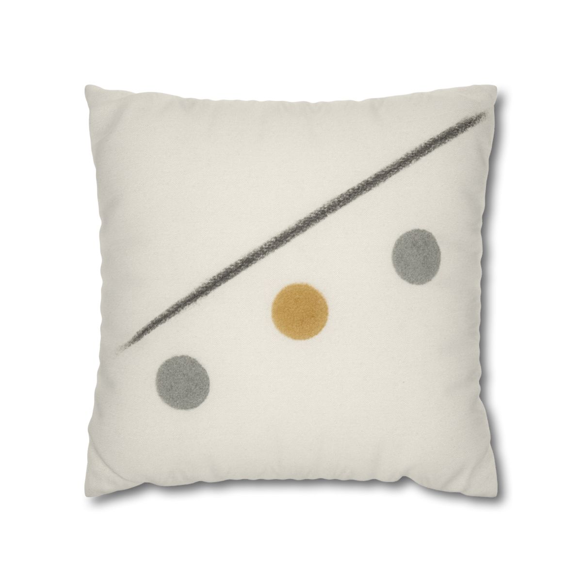 Diagonal Line And Triple Circles designer print pillow cases