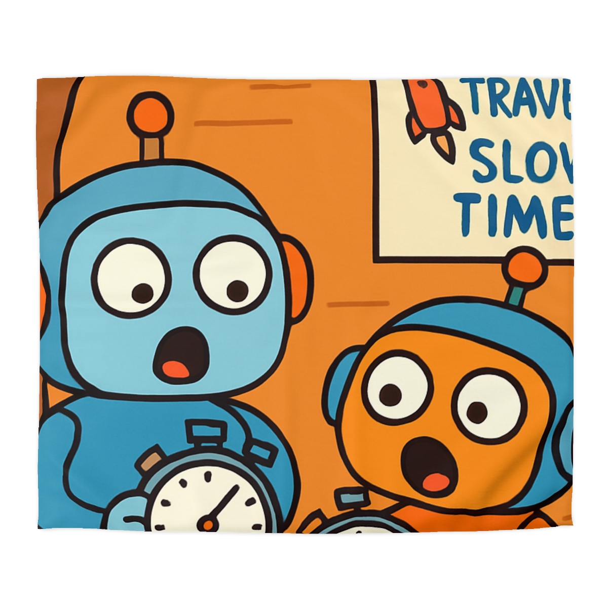 Time Dilation Treehouse Twins stylish duvet covers