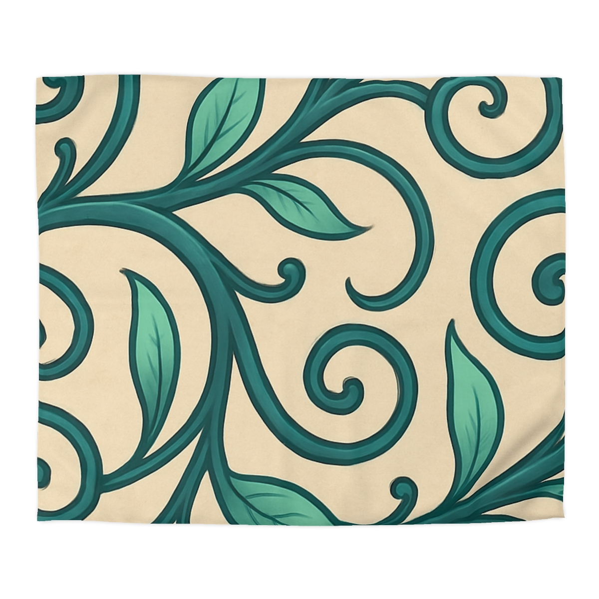 Curling Tendril Frieze personalized bedding duvets