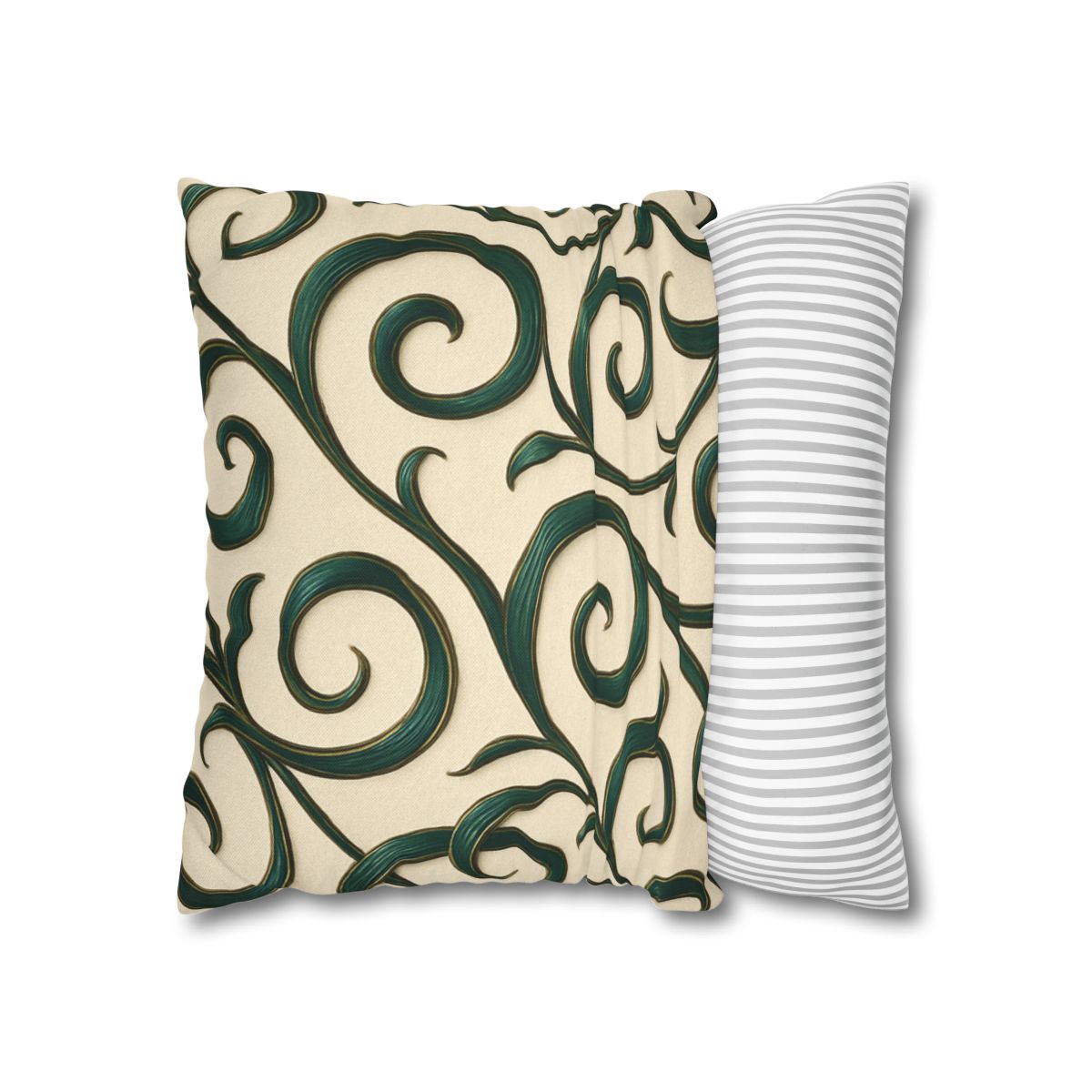 Vine Curl Ribbon Matrix stylish decorative pillowcases