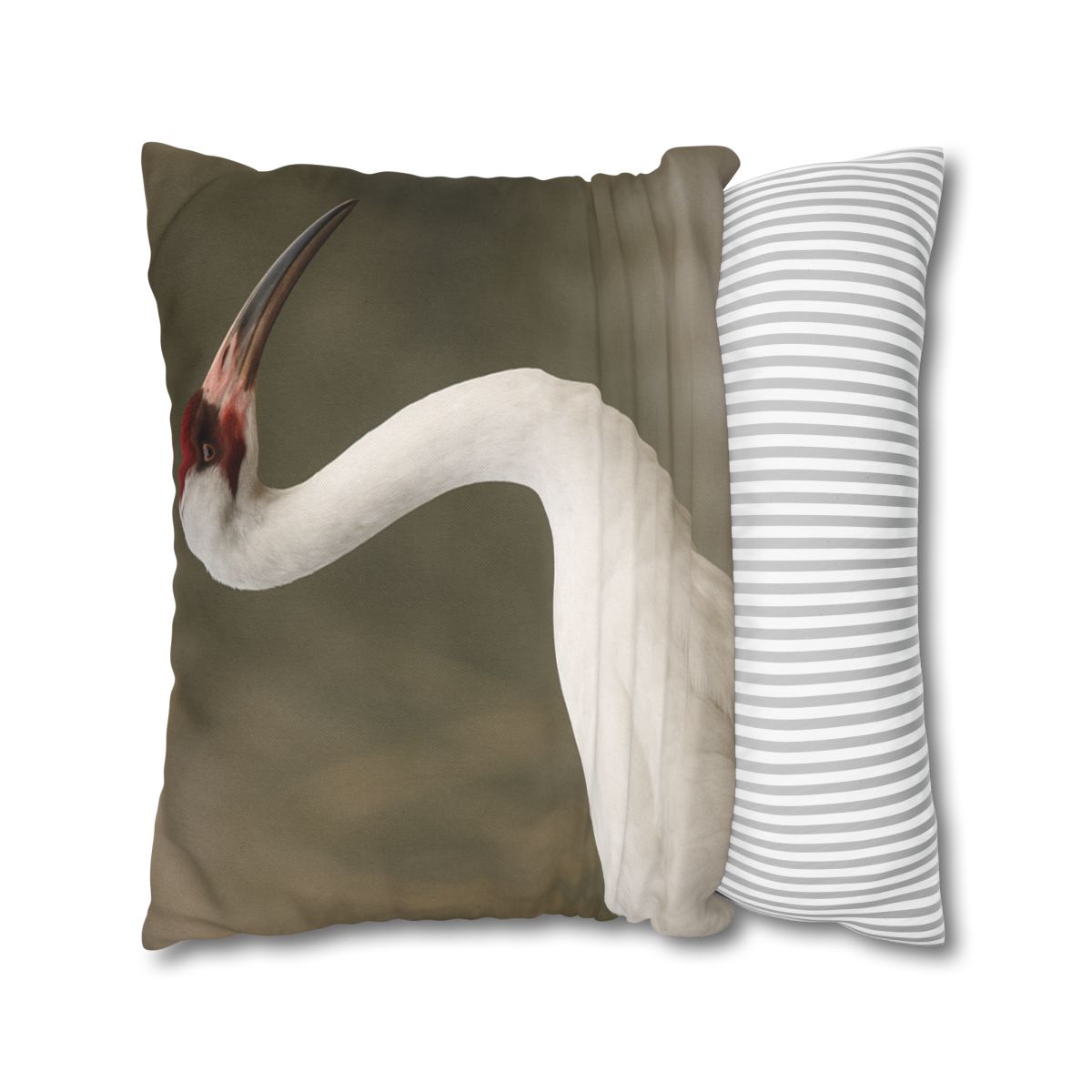 Silver Poise Whooping Crane comfortable bedding pillow covers
