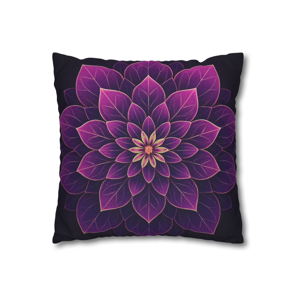 Petal Prism Mandala custom pillow cases