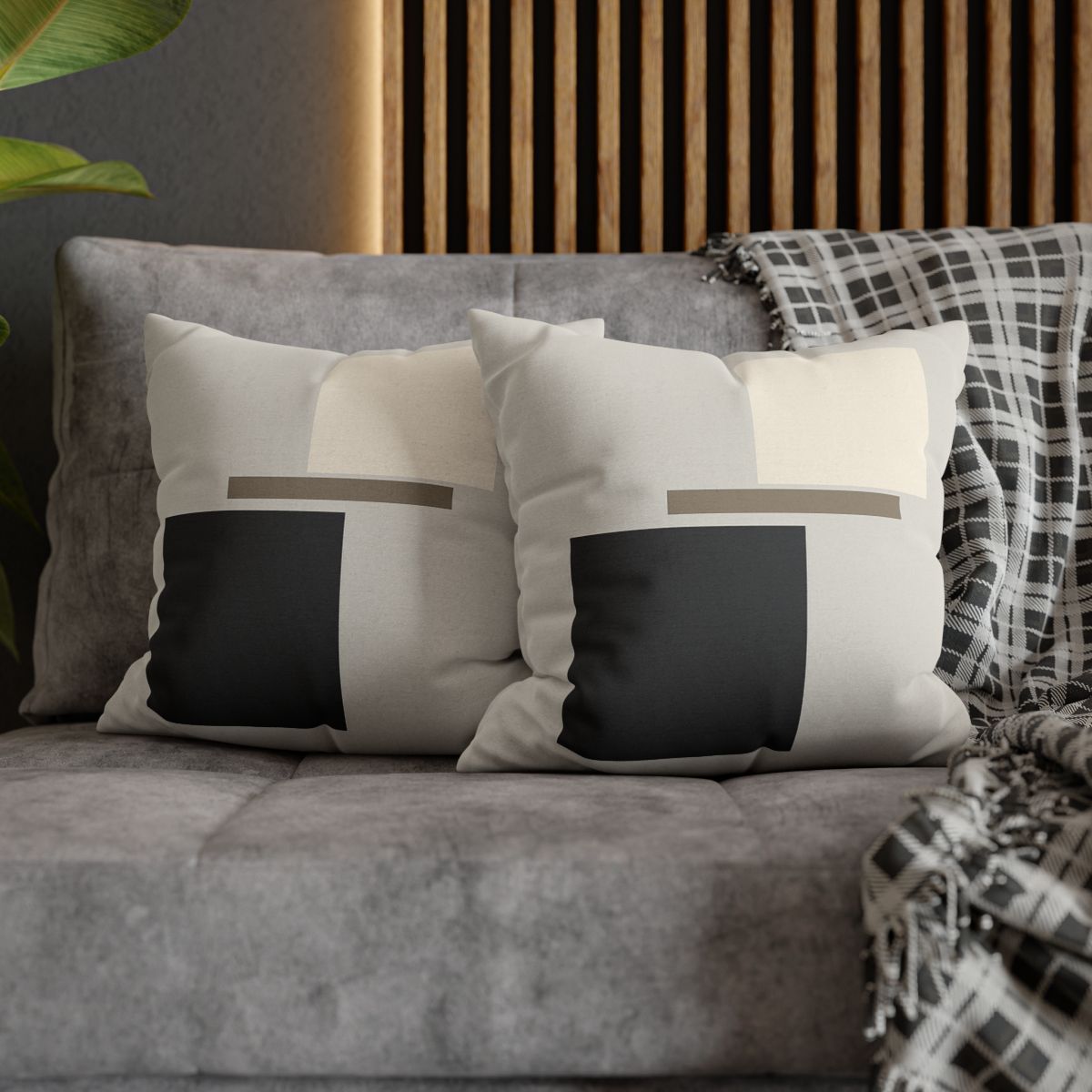 Offset Rectangle Pause custom pillow cases