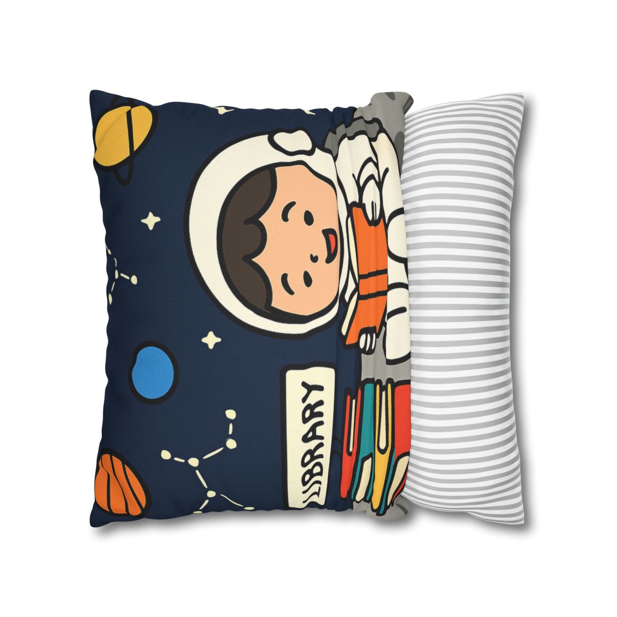 Galaxy Library On The Moon custom pillow cases