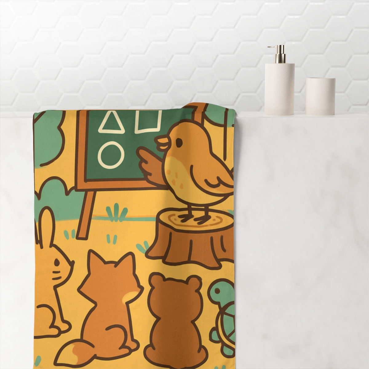 Forest Songbird School comfortable face towels