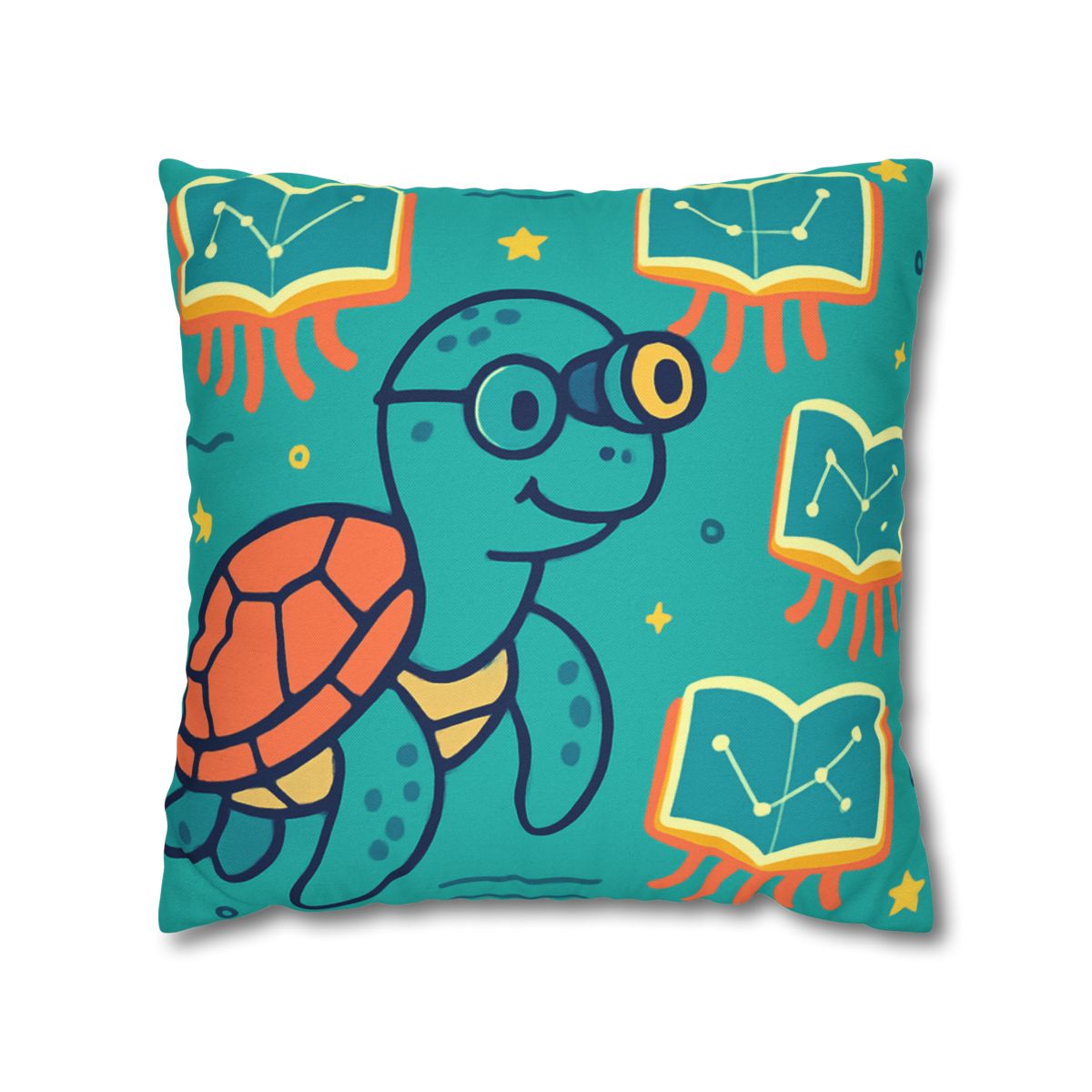 Stargazer Turtle And Floating Jellybooks trendy patterned pillow cases