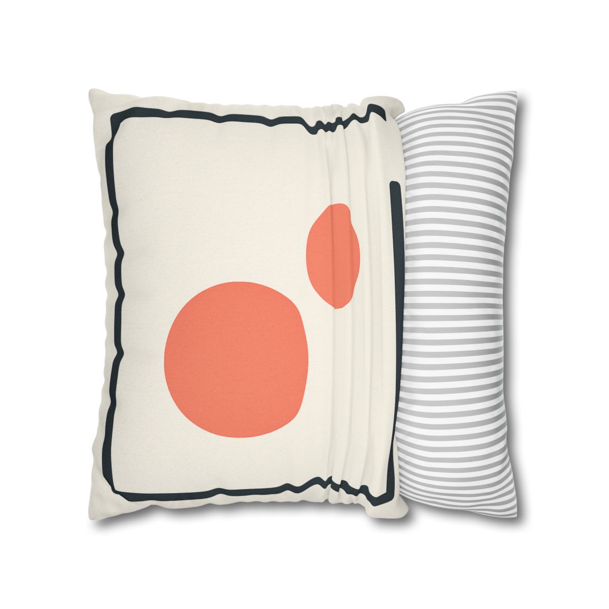 Asymmetric Frame Gap With Two Discs soft cotton pillow cases