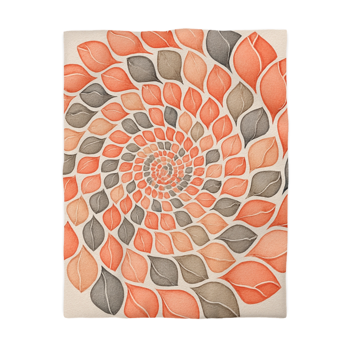 Bud Spiral Time Mosaic designer printed duvets