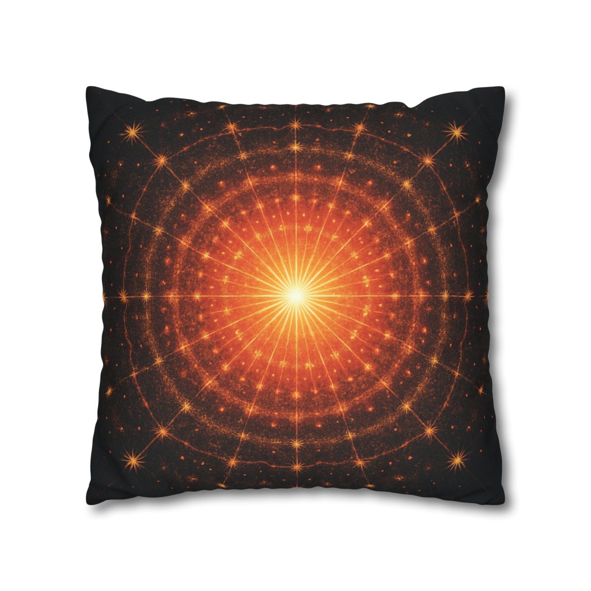 Photon Burst Mandala soft cotton pillow cases