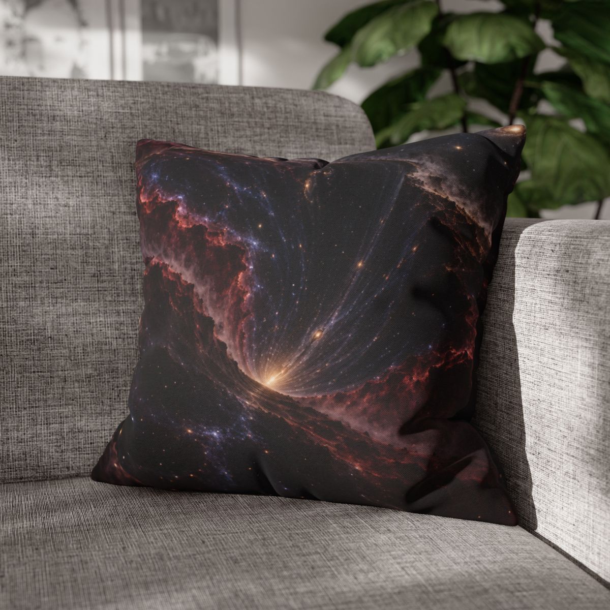 Velvet Redshift Chasm comfortable bedding pillow covers [AI-fabfdab3-e75003bbad39]