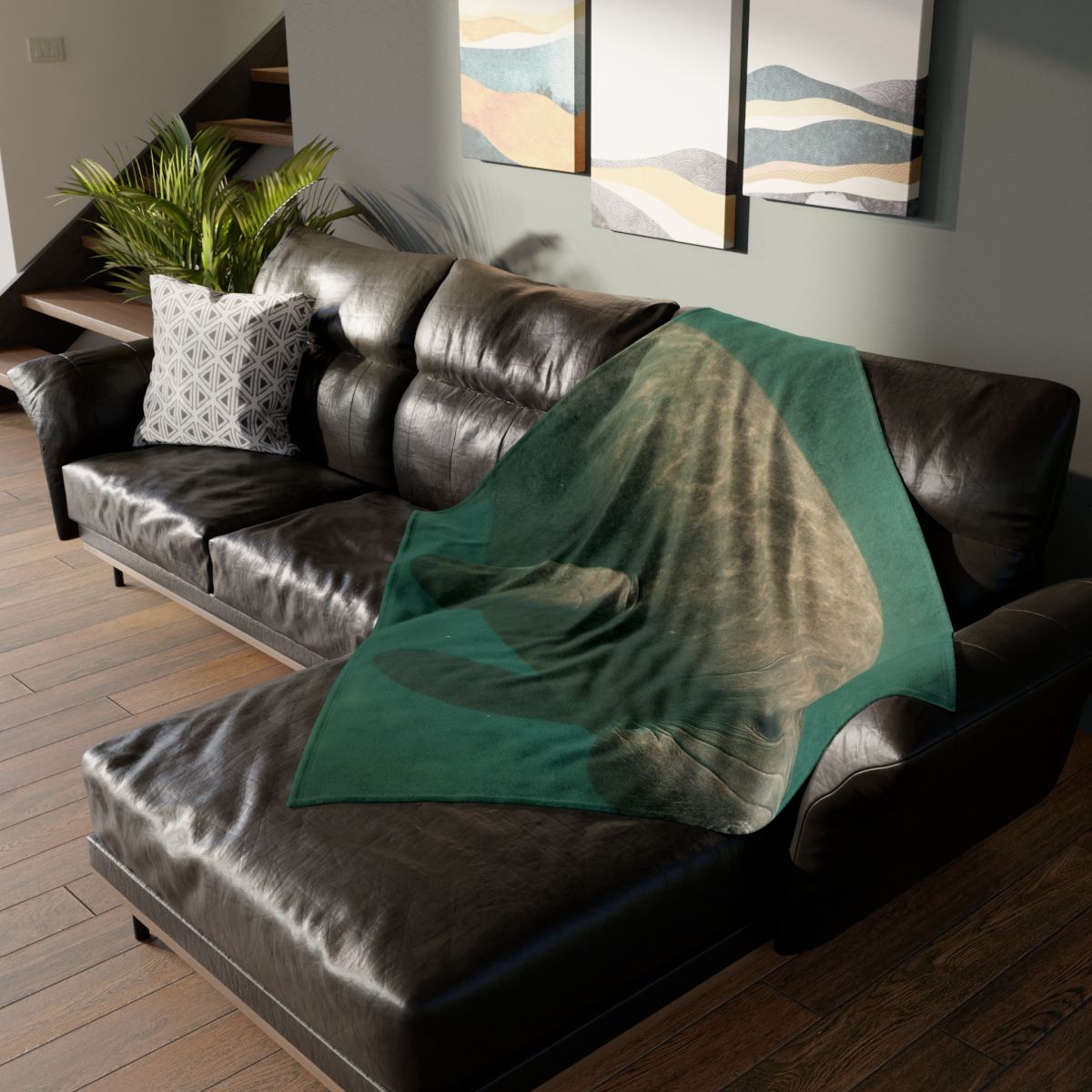 Quiet Drift West Indian Manatee personalized cozy blankets