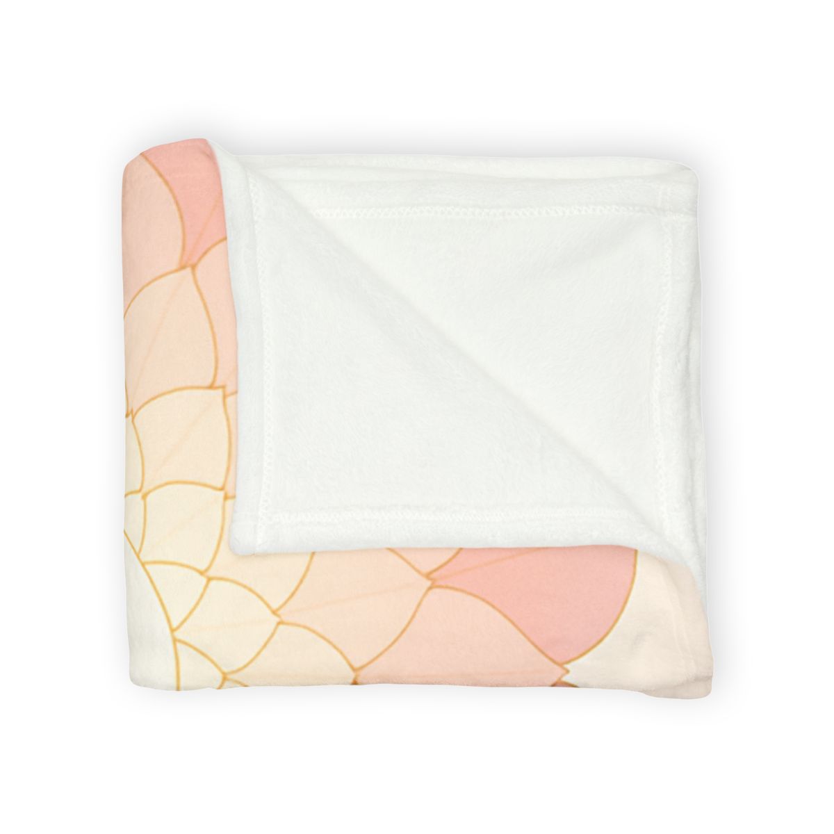 Petal Halo Lattice soft fleece blankets