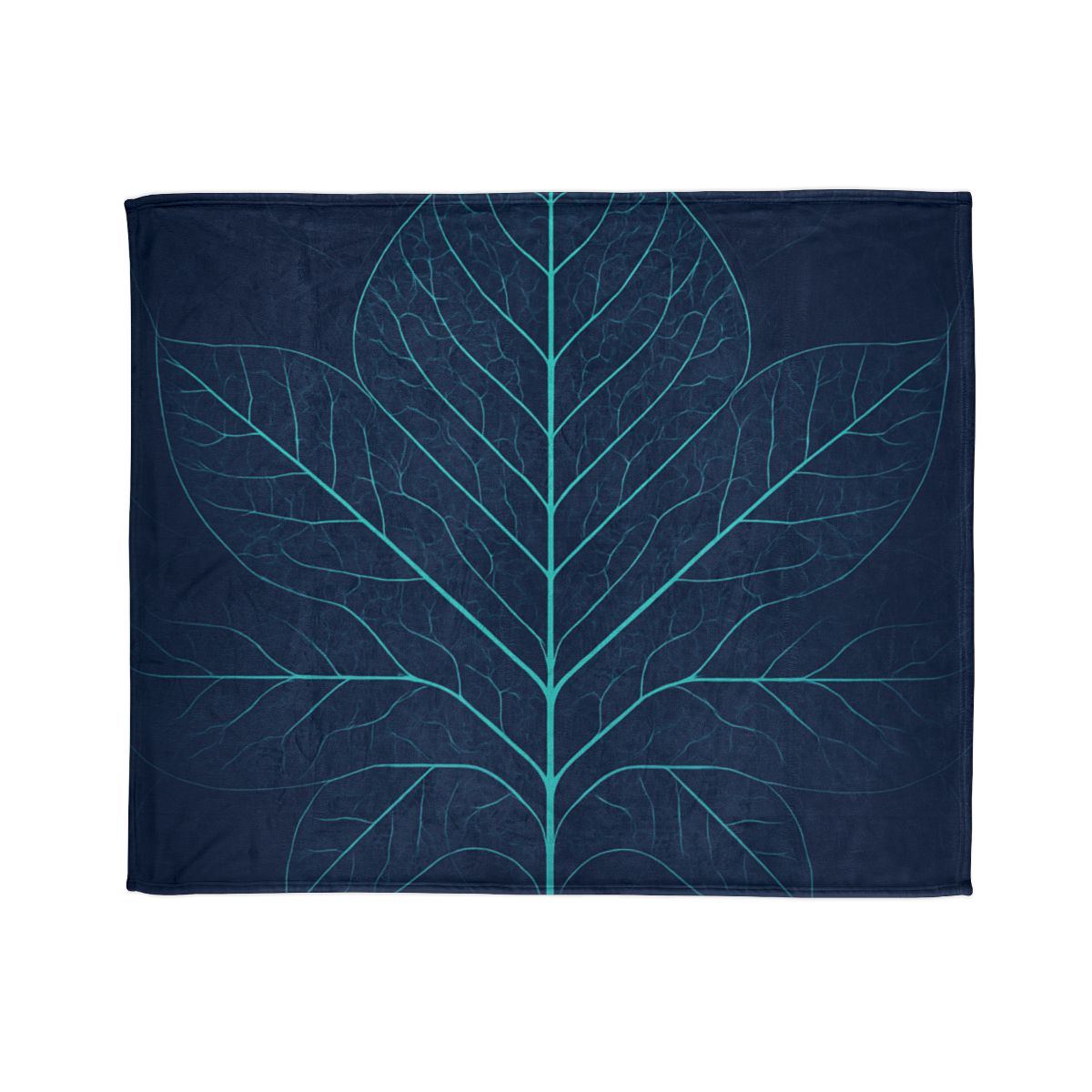 Leaf Vein Circuit Filigree designer printed blankets
