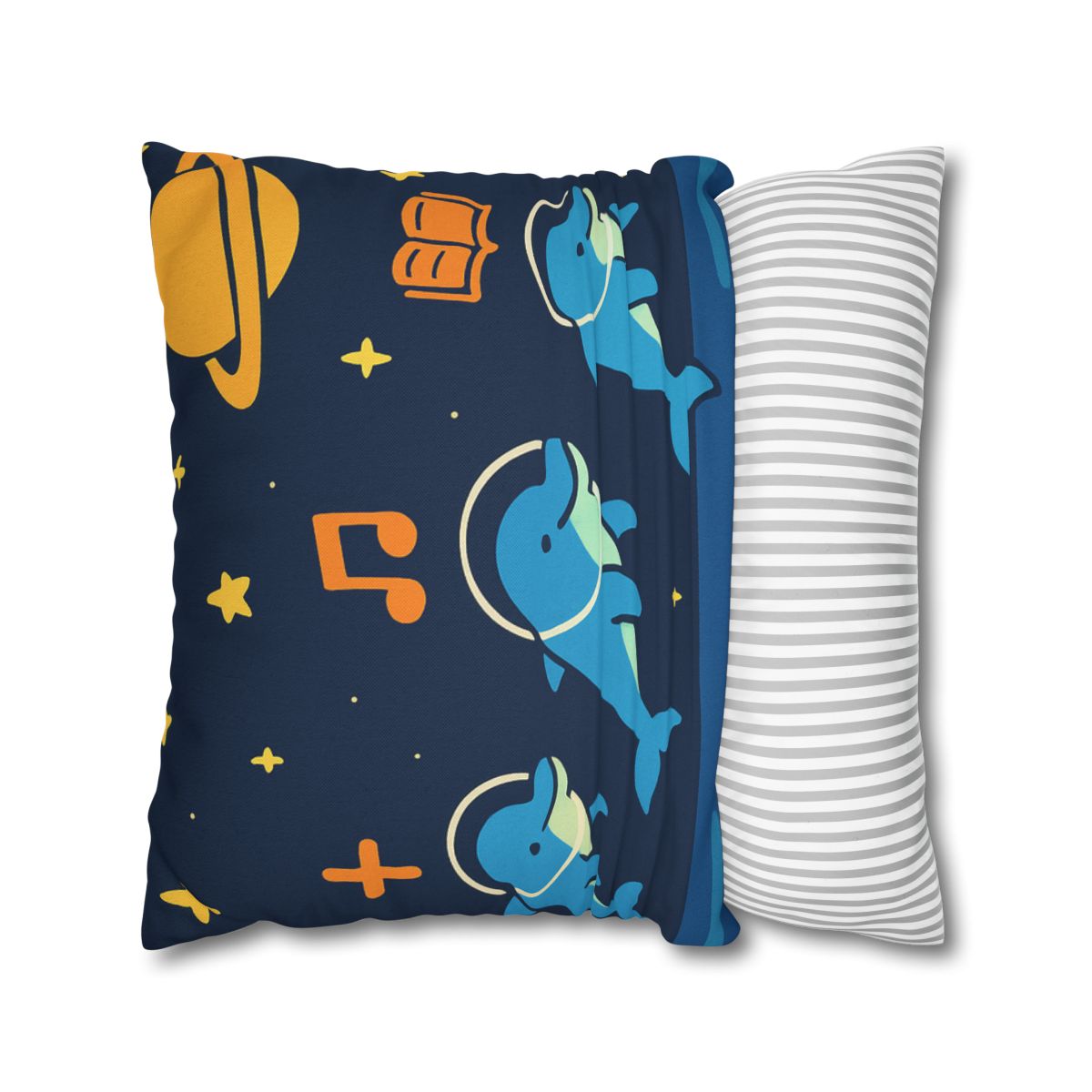 Space School Of The Ocean Dolphins designer print pillow cases