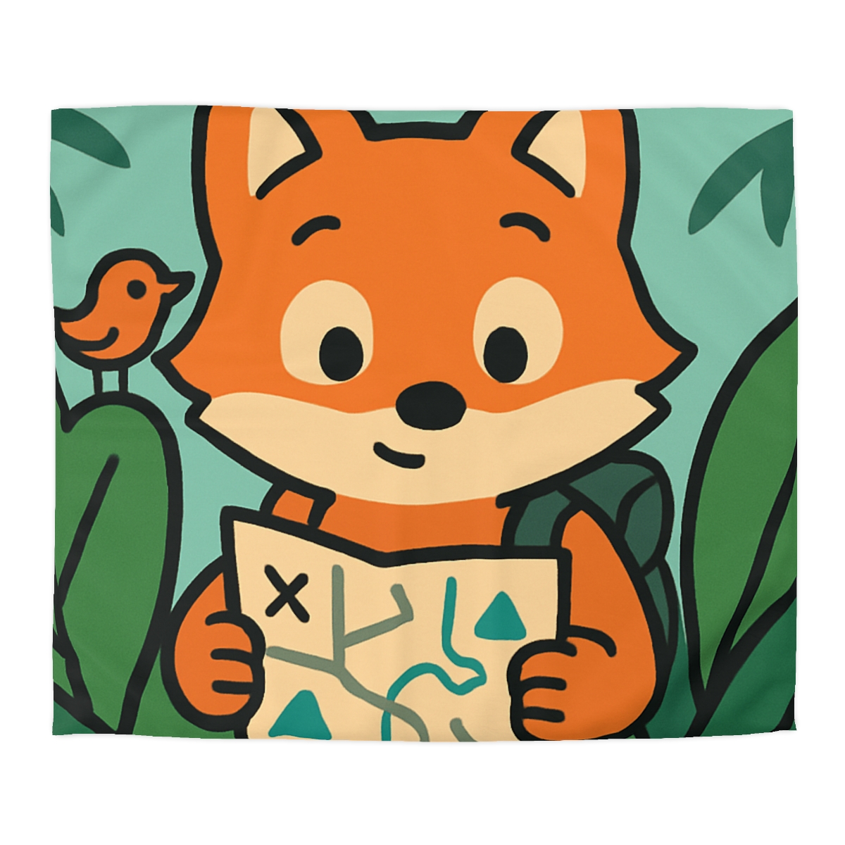 Jungle Explorer Fox custom duvets