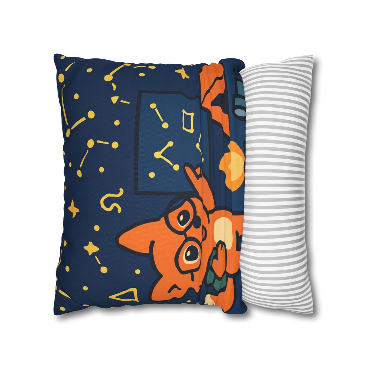 Constellation Camping With Fox Astronomer unique gift pillow cases