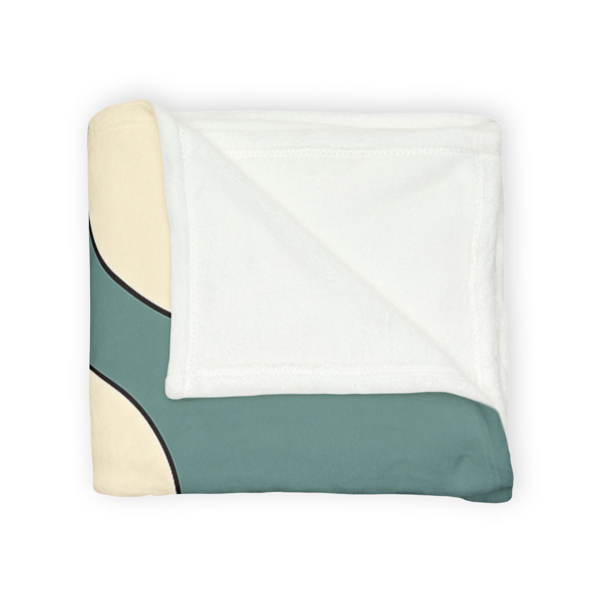 Staggered Trio Of Circles With Thin Divider soft fleece blankets