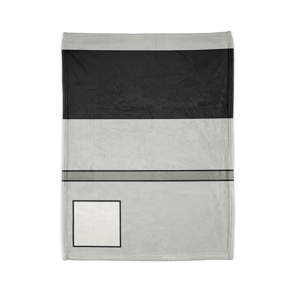 Offset Rectangle Composition soft fleece blankets