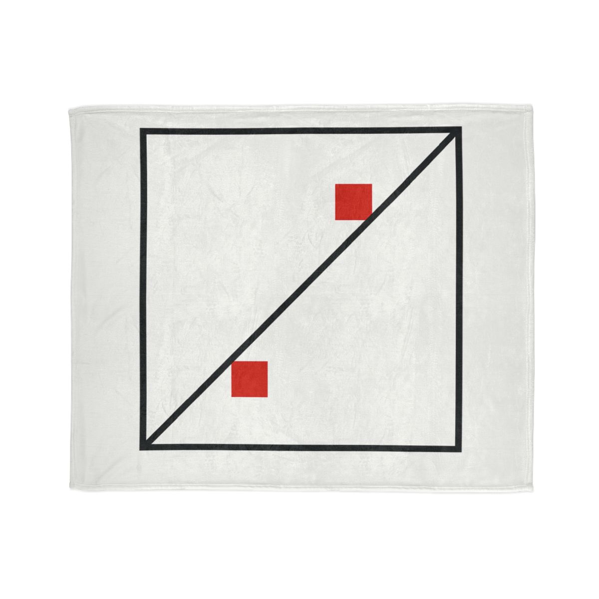 Diagonal Frame Split personalized cozy blankets